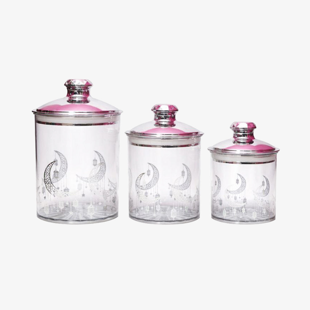 Set Canister Seri Bulan Raya (3-Piece Set)