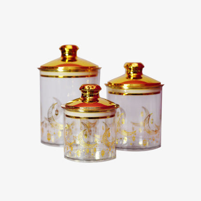 Set Canister Seri Bulan Raya (3-Piece Set)
