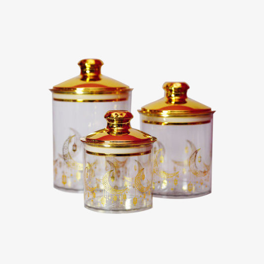 Set Canister Seri Bulan Raya (3-Piece Set)