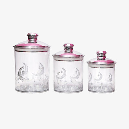 Set Canister Seri Bulan Raya (3-Piece Set)