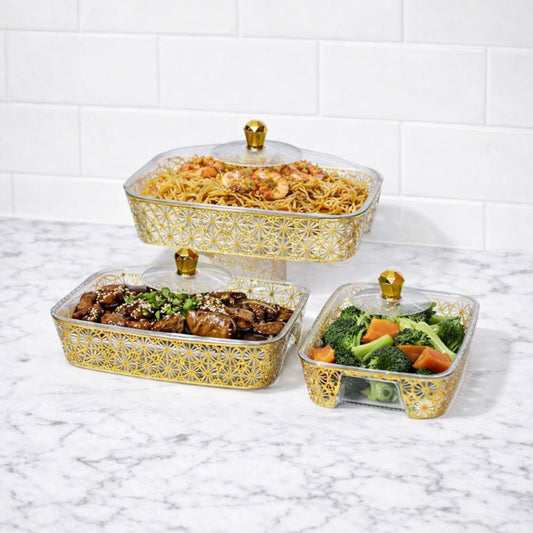 Dulang Hidangan Seri Emas (3 Sizes Available)