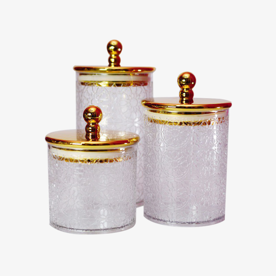 Set Jar Seri Luxe (3-Piece Airtight Set)