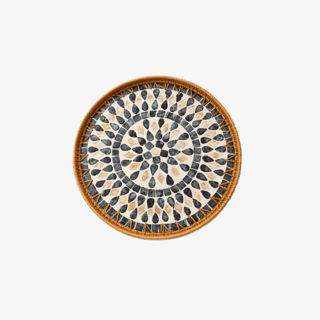 Rattan Decorative Serving Tray