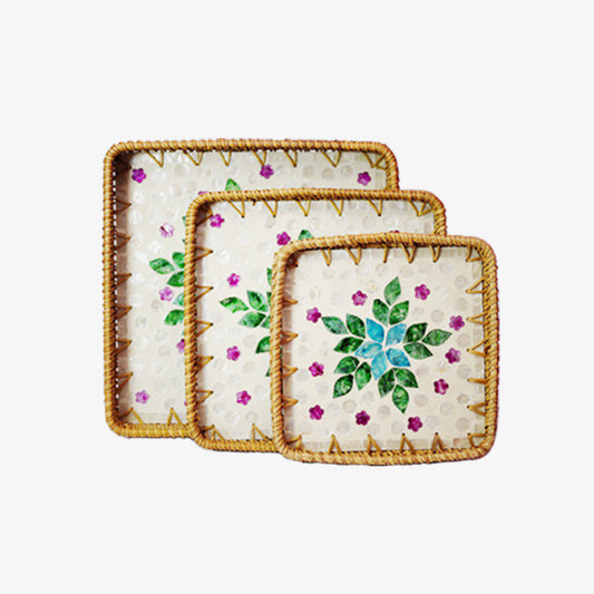 Rattan Tray Set (3 Pieces)