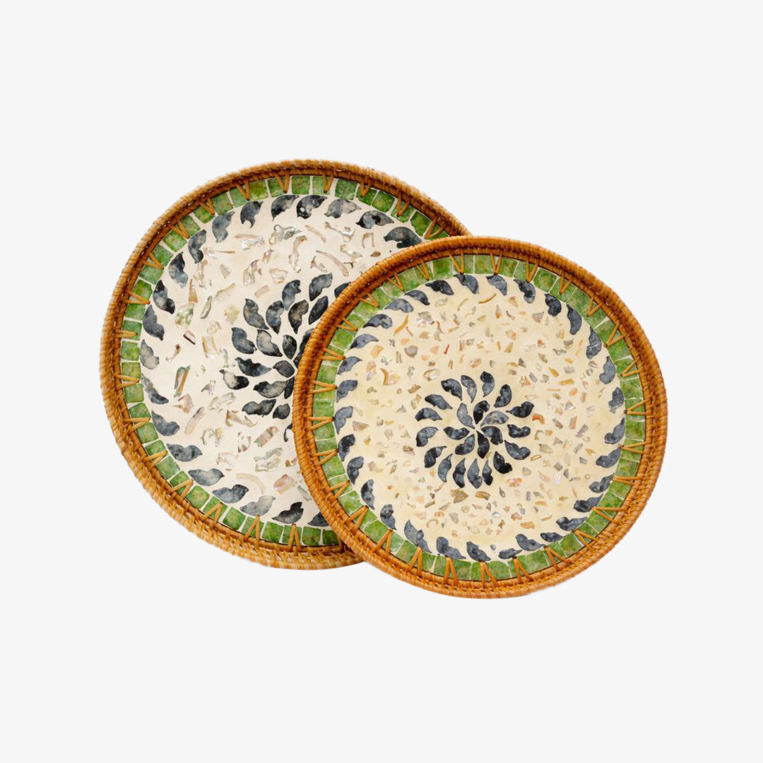 Rattan Decorative Serving Tray