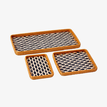 Rattan Tray Set (3 Pieces)
