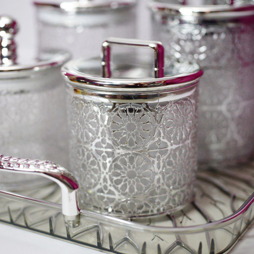Silver Elegance Airtight Canister Set