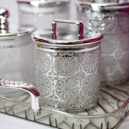 Silver Elegance Airtight Canister Set